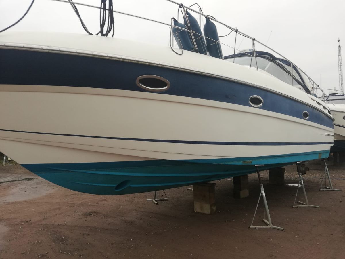 Boat surface before restoration