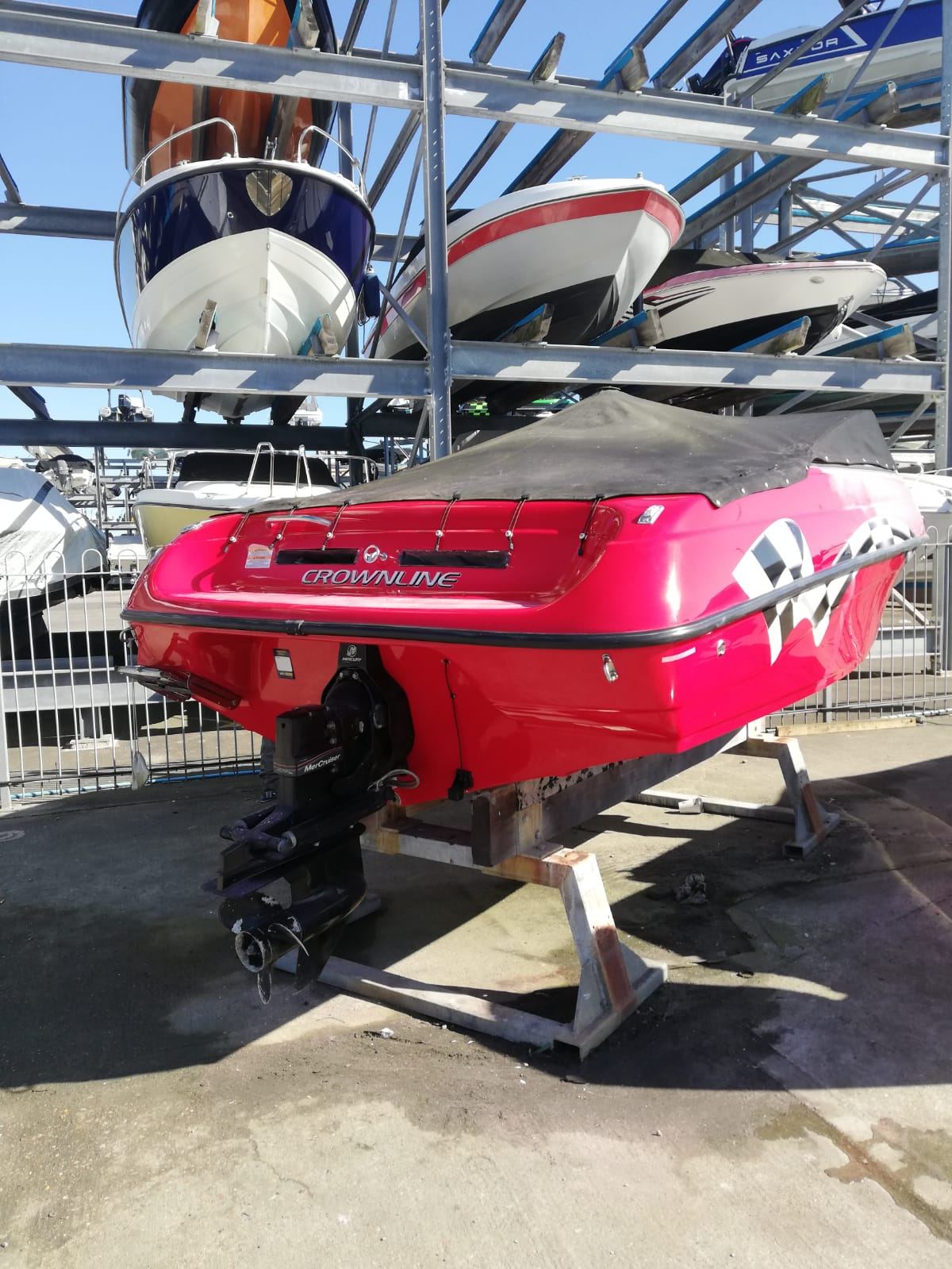 Boat detail after cleaning